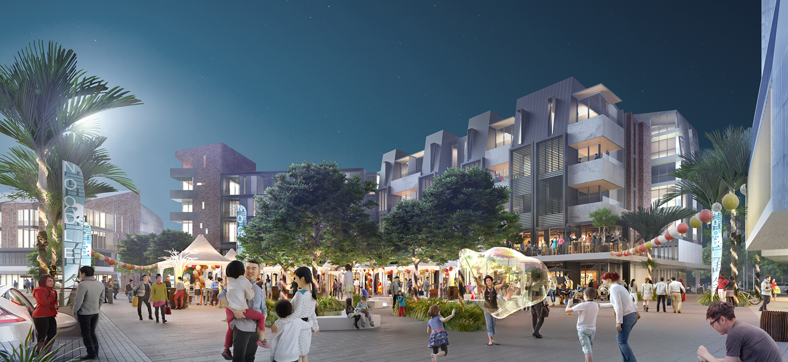 Northcote Town Square Render