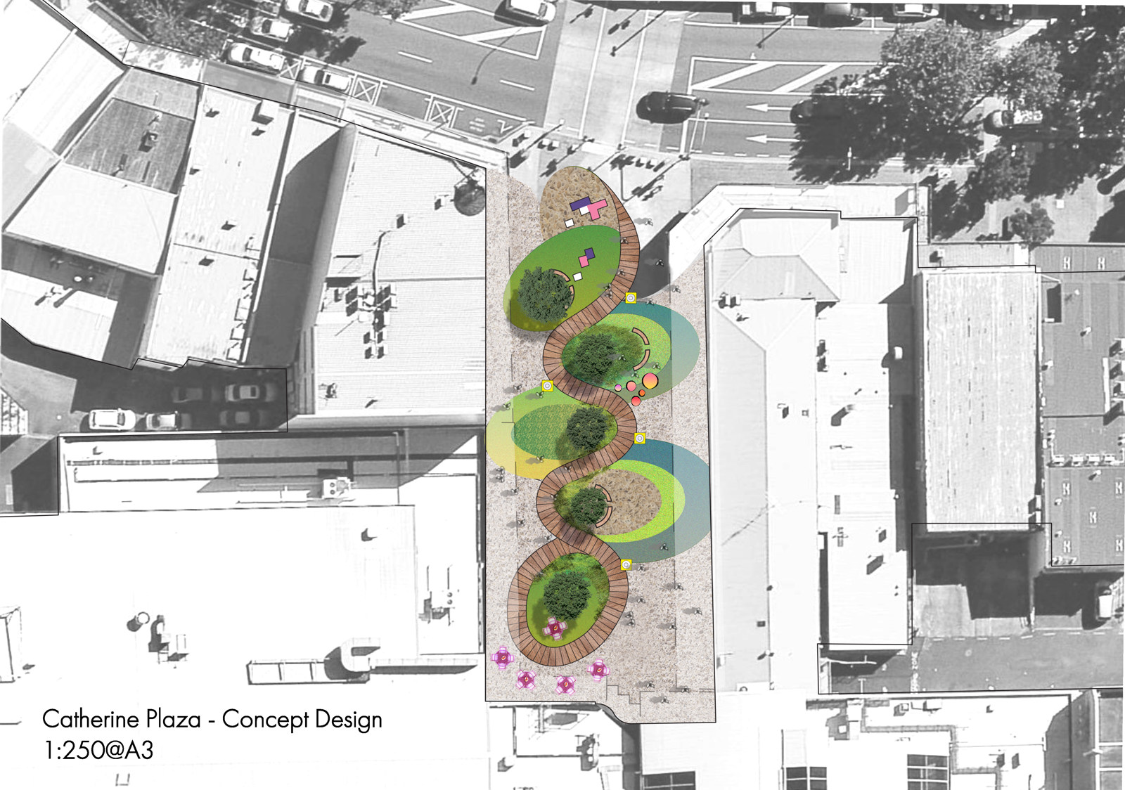 20230428 Catherine Plaza Masterplan A3 1 250