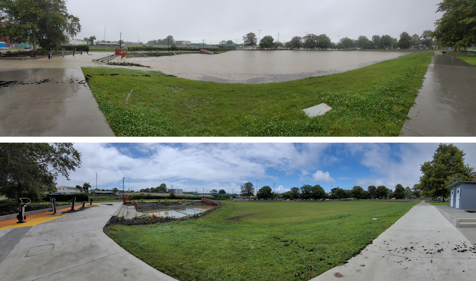 Greenslade Before After Flooding